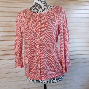 LOFT Dolman Sleeve Button Down Top